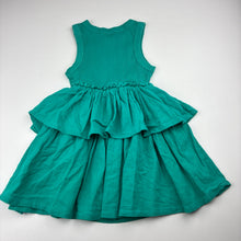 Load image into Gallery viewer, Girls Target, green cotton sleeveless dress, GUC, size 2, L: 47cm