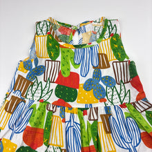 Load image into Gallery viewer, Girls colourful, lightweight cotton dress, EUC, size 3, L: 45cm