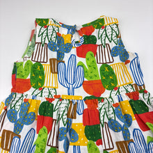 Load image into Gallery viewer, Girls colourful, lightweight cotton dress, EUC, size 3, L: 45cm