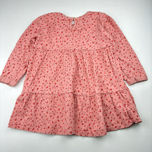 Load image into Gallery viewer, Girls Zara, floral crinkle long sleeve dress, GUC, size 3-4, L: 47cm