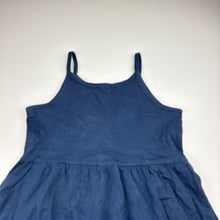 Load image into Gallery viewer, Girls Anko, navy cotton casual dress, GUC, size 6, L: 58cm