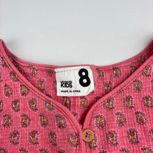 Load image into Gallery viewer, Girls Cotton On, cotton blend long sleeve dress, GUC, size 8, L: 64cm