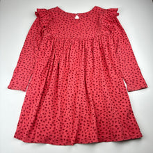 Load image into Gallery viewer, Girls KID, cotton long sleeve casual dress, FUC, size 7, L: 62cm