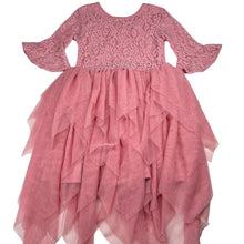 Load image into Gallery viewer, Girls KID, pink lace &amp; tulle party dress, *catches on tulle*, FUC, size 5, L: 70cm