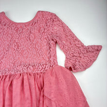 Load image into Gallery viewer, Girls KID, pink lace &amp; tulle party dress, *catches on tulle*, FUC, size 5, L: 70cm