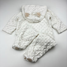 Load image into Gallery viewer, Unisex Target, soft feel hooded zip coverall / romper, EUC, size 0,  
