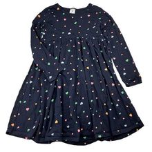Load image into Gallery viewer, Girls Target, navy cotton long sleeve dress, GUC, size 6, L: 60cm