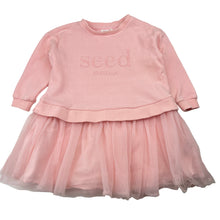 Load image into Gallery viewer, Girls Seed, embroidered heritage cotton &amp; tulle dress, light marks, FUC, size 2, L: 45cm