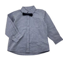 Load image into Gallery viewer, Boys St Bernard, lightweight long sleeve dress shirt + bow tie, EUC, size 2,  