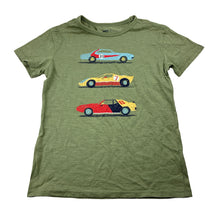 Load image into Gallery viewer, Boys Anko, green cotton tee / top, racing cars, EUC, size 7,  