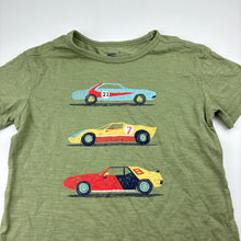 Load image into Gallery viewer, Boys Anko, green cotton tee / top, racing cars, EUC, size 7,  