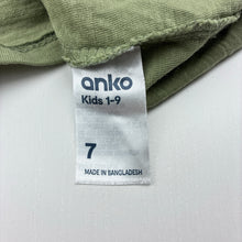 Load image into Gallery viewer, Boys Anko, green cotton tee / top, racing cars, EUC, size 7,  
