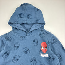 Load image into Gallery viewer, Boys Marvel, Spiderman fleece lined hoodie sweater, FUC, size 8,  