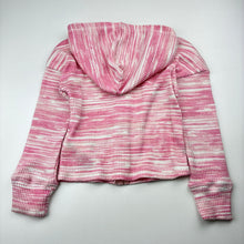 Load image into Gallery viewer, Girls Osh Kosh, pink ribbed zip hoodie sweater, GUC, size 4,  