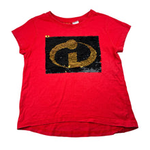 Load image into Gallery viewer, Girls Disney, THE INCREDIBLES flip sequin cotton tee / top, FUC, size 10,  
