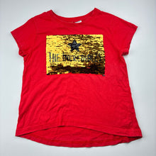 Load image into Gallery viewer, Girls Disney, THE INCREDIBLES flip sequin cotton tee / top, FUC, size 10,  