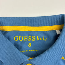 Load image into Gallery viewer, Boys GUESS, lightweight organic cotton polo shirt top, EUC, size 8,  