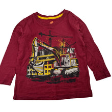 Load image into Gallery viewer, Boys Tilt, cotton long sleeve tee / top, digger, GUC, size 3,  