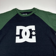 Load image into Gallery viewer, Boys DC Shoes, black &amp; green cotton tee / top, EUC, size 12,  