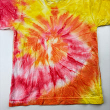 Load image into Gallery viewer, Unisex tie dyed, cotton tee / top, no labels, armpit to armpit: 28cm, GUC, size 2,  