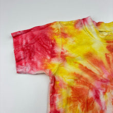 Load image into Gallery viewer, Unisex tie dyed, cotton tee / top, no labels, armpit to armpit: 28cm, GUC, size 2,  