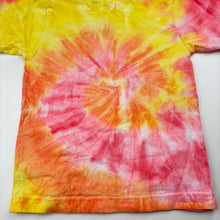 Load image into Gallery viewer, Unisex tie dyed, cotton tee / top, no labels, armpit to armpit: 28cm, GUC, size 2,  