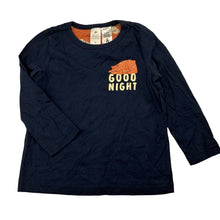 Load image into Gallery viewer, Boys Target, navy organic cotton pyjama top, EUC, size 4,  