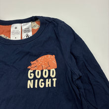 Load image into Gallery viewer, Boys Target, navy organic cotton pyjama top, EUC, size 4,  