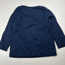 Load image into Gallery viewer, Boys Target, navy organic cotton pyjama top, EUC, size 4,  