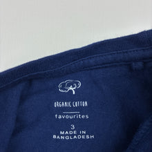 Load image into Gallery viewer, Boys Favourites, organic cotton long sleeve tee / top, EUC, size 3,  