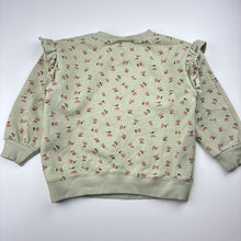 Load image into Gallery viewer, Girls Zara, floral fleece lined sweater / jumper, FUC, size 3-4,  