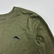 Load image into Gallery viewer, Boys Tommy Bahama, khaki long sleeve tee / top, no size, armpit to armpit: 34cm, shoulder to cuff: 39cm, FUC, size 5-6,  