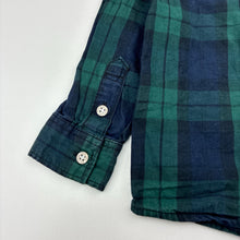 Load image into Gallery viewer, Boys H&amp;M, checked cotton long sleeve shirt, poppers, GUC, size 2,  