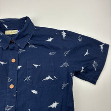 Load image into Gallery viewer, Boys Lily &amp; Dan, lightweight cotton short sleeve shirt, dinosaurs, GUC, size 6,  