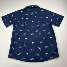 Load image into Gallery viewer, Boys Lily &amp; Dan, lightweight cotton short sleeve shirt, dinosaurs, GUC, size 6,  