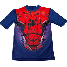 Load image into Gallery viewer, Boys Marvel, Spiderman short sleeve rashie / swim top, EUC, size 5,  