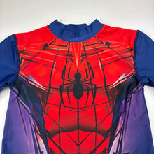 Load image into Gallery viewer, Boys Marvel, Spiderman short sleeve rashie / swim top, EUC, size 5,  