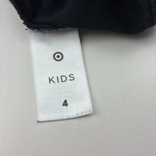 Load image into Gallery viewer, Unisex Target, black cotton long sleeve tee / top, GUC, size 4,  