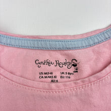 Load image into Gallery viewer, Girls Cynthia Rowley, pink cotton top, sequin unicorn, GUC, size 6,  