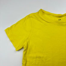 Load image into Gallery viewer, Unisex H&amp;M, bright yellow cotton tee / top, EUC, size 7-8,  
