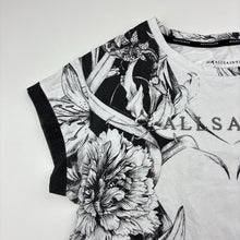 Load image into Gallery viewer, Girls SMALLSAINTS, floral cotton tee / top, wash fade, FUC, size 9-10,  