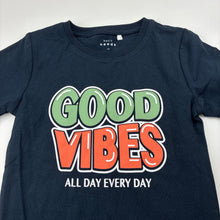 Load image into Gallery viewer, Unisex Name It, navy stretchy tee / top, EUC, size 2-3,  