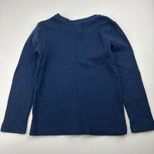 Load image into Gallery viewer, Boys Target, navy waffle cotton pyjama top, GUC, size 4-6,  