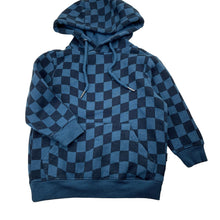 Load image into Gallery viewer, Boys MAC + Ellie, blue check fleece lined hoodie sweater, FUC, size 3,  