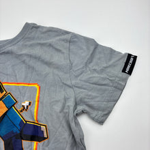 Load image into Gallery viewer, Boys Mojang, Minecraft grey cotton tee / top, GUC, size 8,  