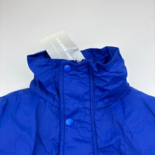 Load image into Gallery viewer, Unisex GOLDEN LEAF, fleece lined jacket / coat, foldaway hood, NEW, size 5,  