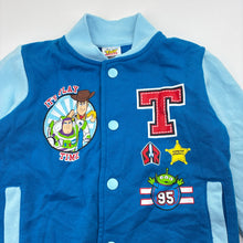 Load image into Gallery viewer, Boys Disney, Toy Story fleece lined varsity style sweater, FUC, size 4,  