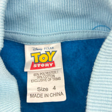 Load image into Gallery viewer, Boys Disney, Toy Story fleece lined varsity style sweater, FUC, size 4,  