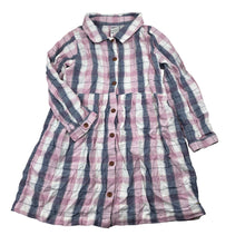 Load image into Gallery viewer, Girls Anko, checked long sleeve shirt, L: 55cm, EUC, size 9,  