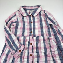 Load image into Gallery viewer, Girls Anko, checked long sleeve shirt, L: 55cm, EUC, size 9,  